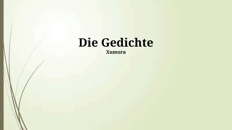 Die Gedichte 1