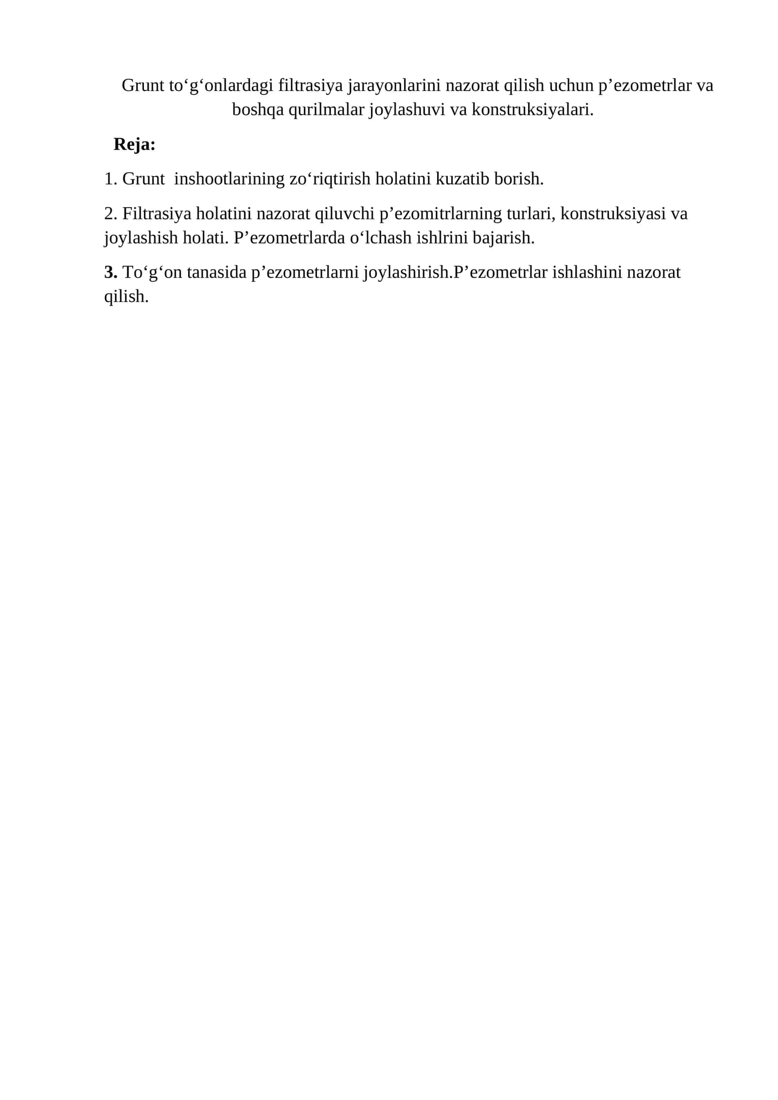 Grunt inshootlarining zo‘riqtirish holatini kuzatib borish 1