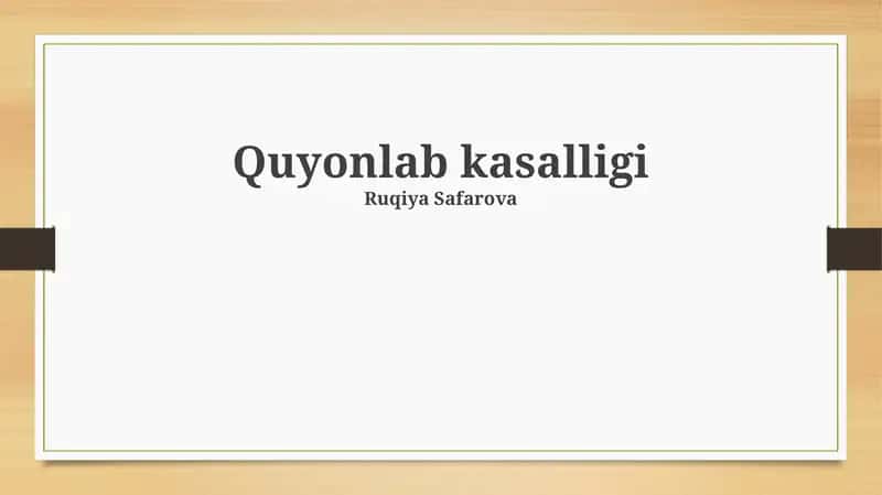 Quyonlab kasalligi 1