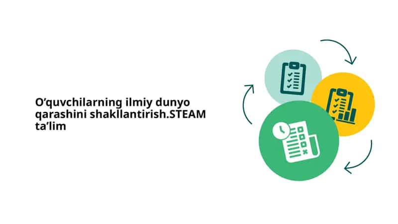 O’quvchilarning ilmiy dunyo qarashini shakllantirish. STEAM ta’lim 1