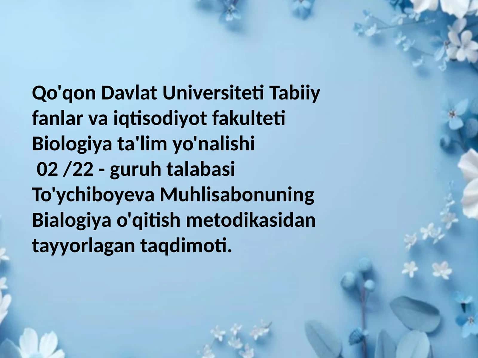 BIOLOGIYA FANIDAN TERMINOLOGIK LUG‘AT TUZISH 1