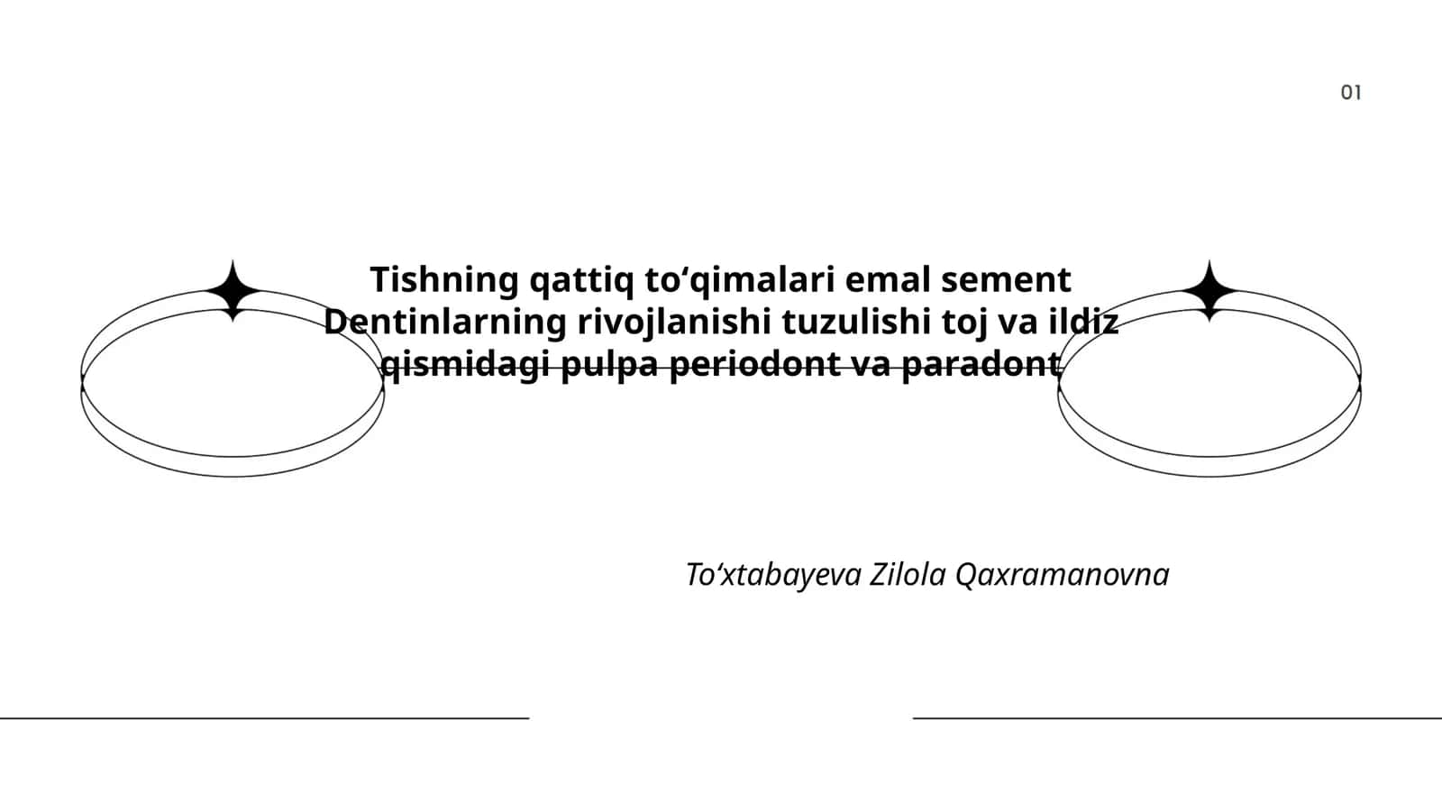 Tishning qattiq toʻqimalari emal sement Dentinlarning rivojlanishi 1