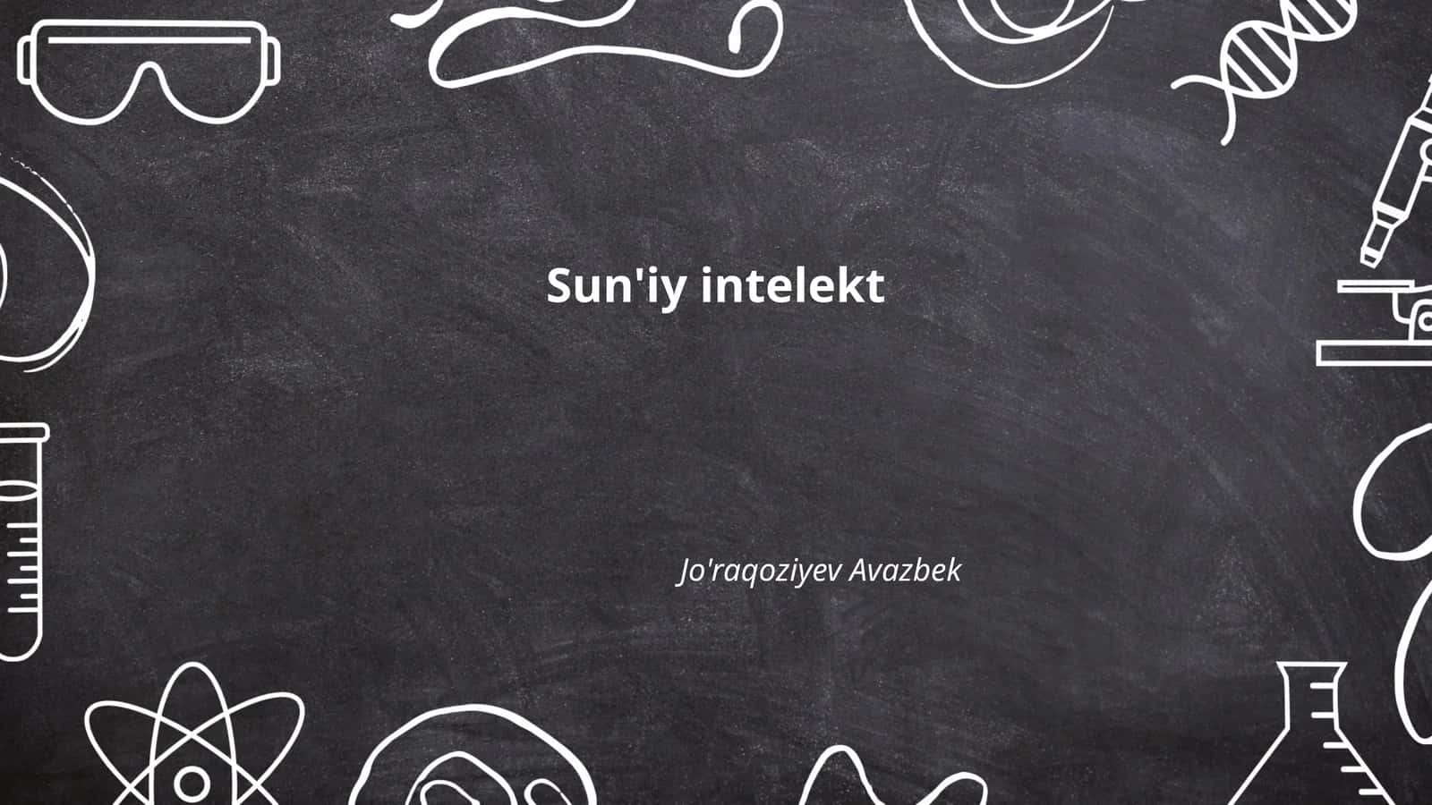 Sun'iy intelekt 1