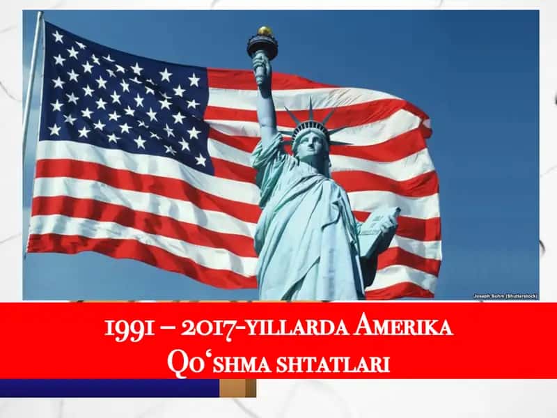 1991 – 2017-yillarda Amerika Qo‘shmashtatlari iqtisodiyo rivojlanishi haqida ma’lumotlar. 1