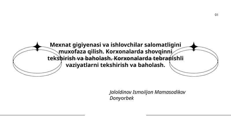 Mexnat gigiyenasi va ishlovchilar salomatligini muxofaza qilish 1