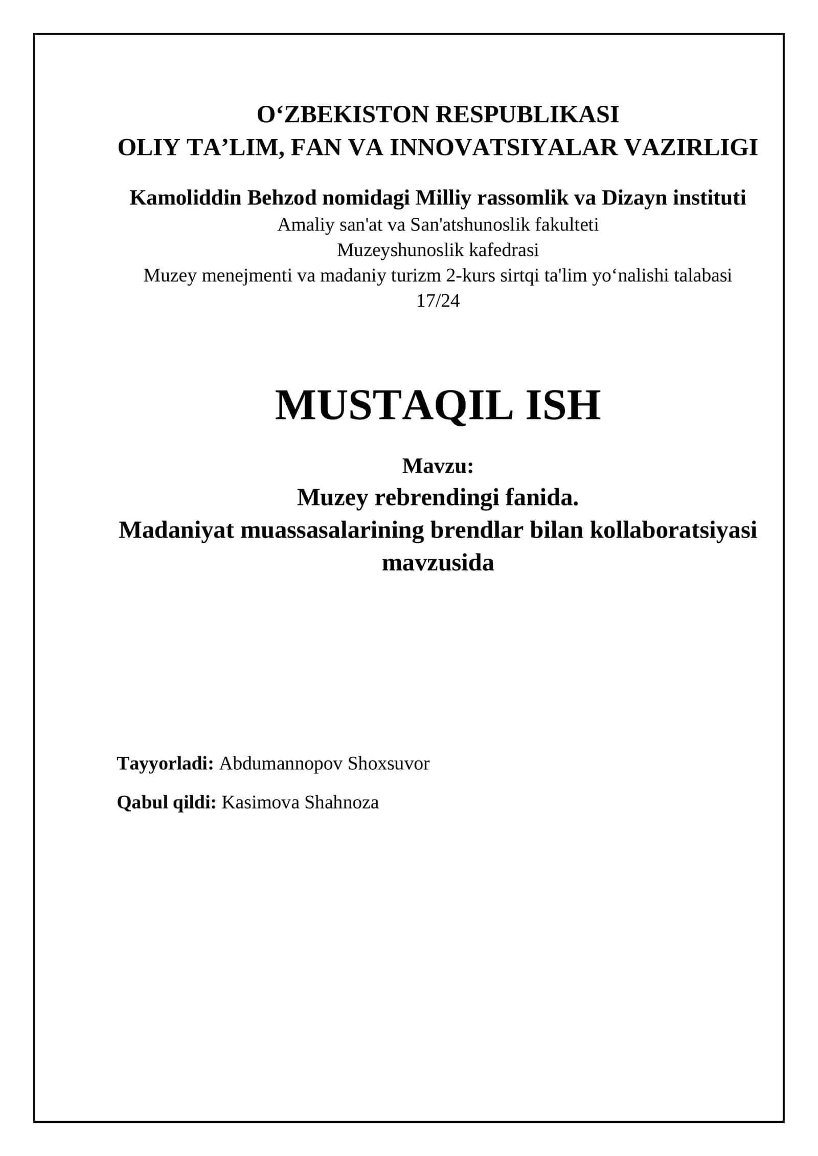 Muzey rebrendingi va brendlar bilan hamkorlik: Nega, Qanday va Natijalar 1