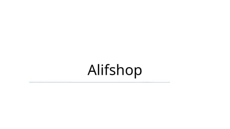 Alifshop 1