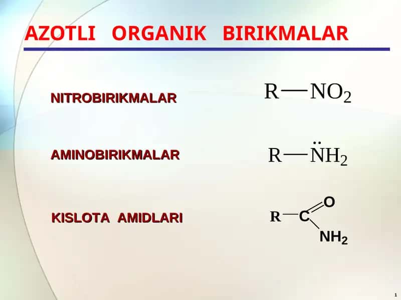 AZOTLI   ORGANIK   BIRIKMALAR 1