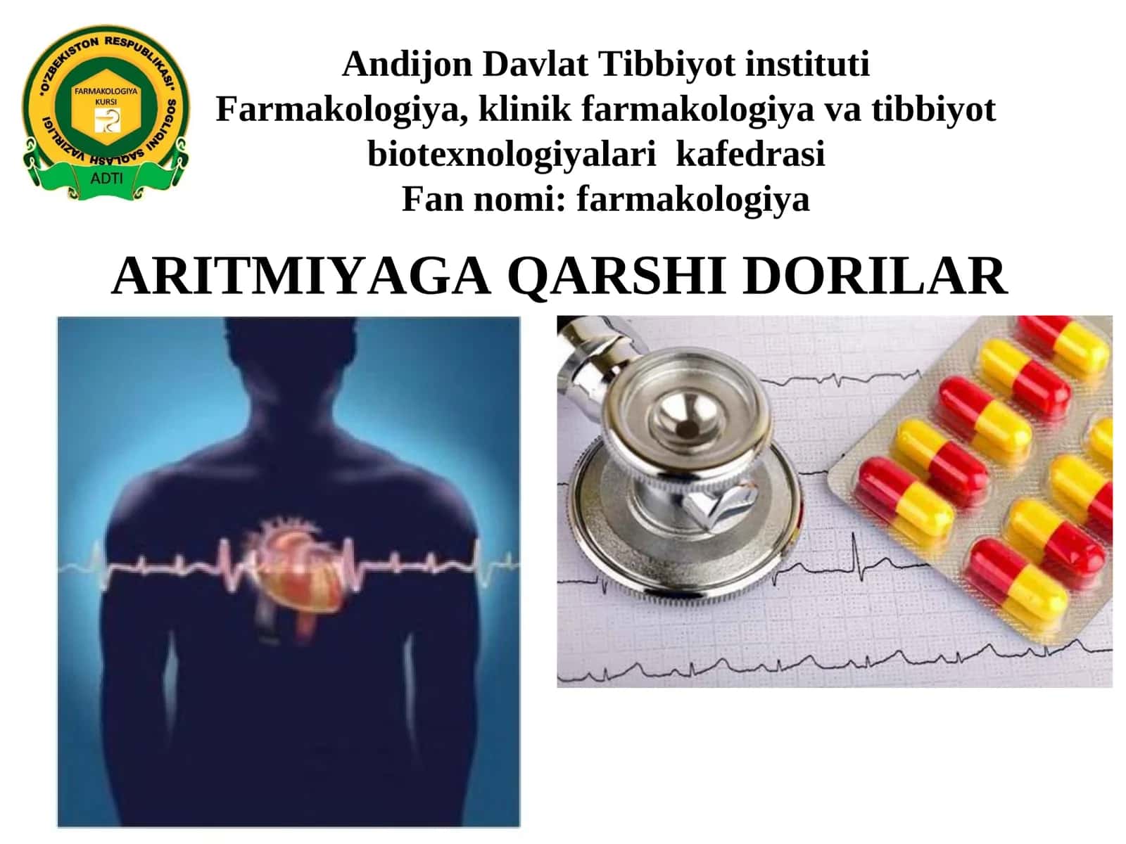 ARITMIYAGA QARSHI DORILAR 1