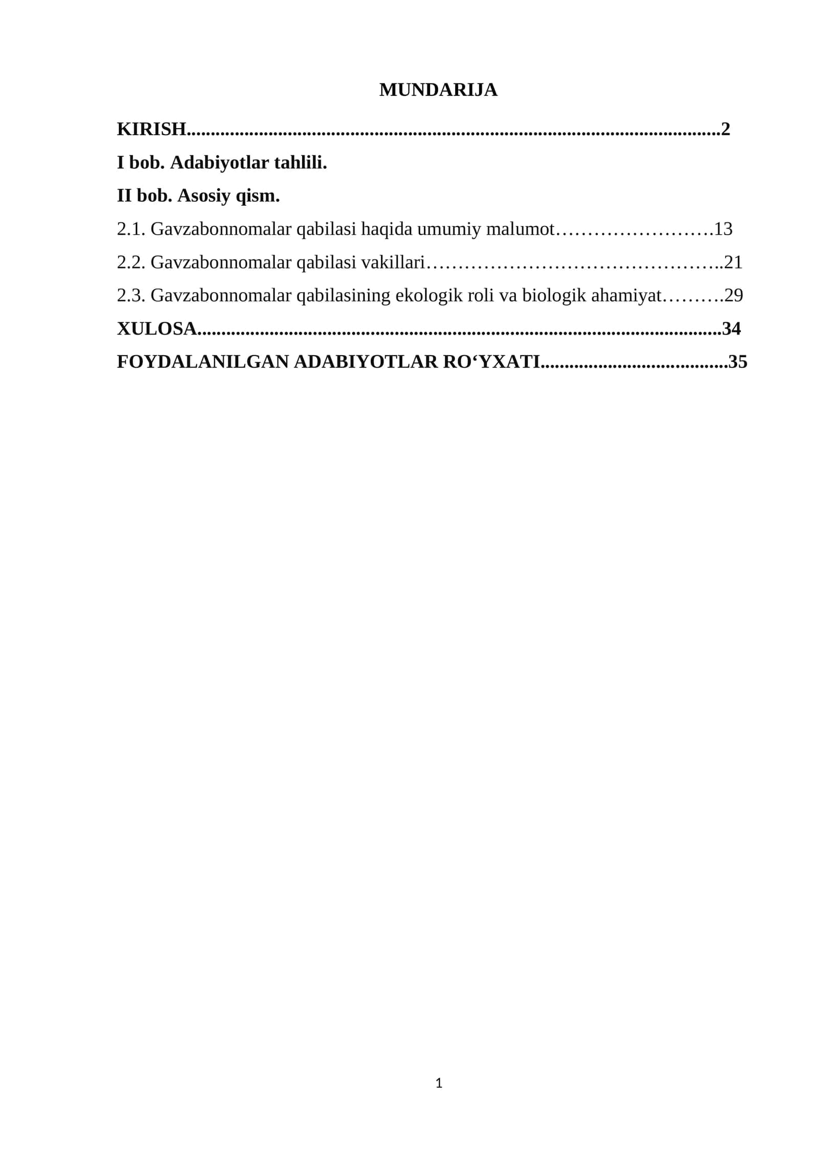 Gavzabonnomalar qabilasi 1