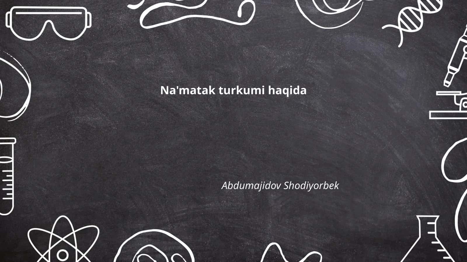 Na'matak turkumi haqida 1