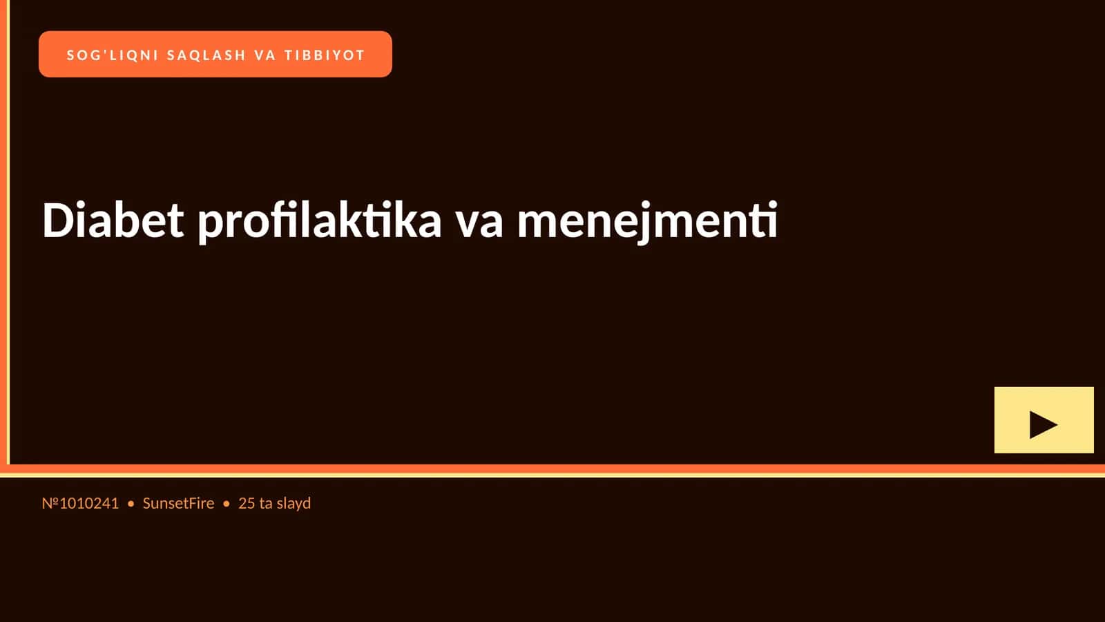 Diabet profilaktika va menejmenti 1