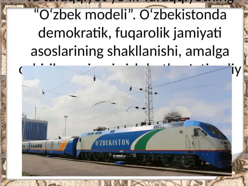 O‘zbekistonda Mustaqil Rivojlanishning Yo‘li 1