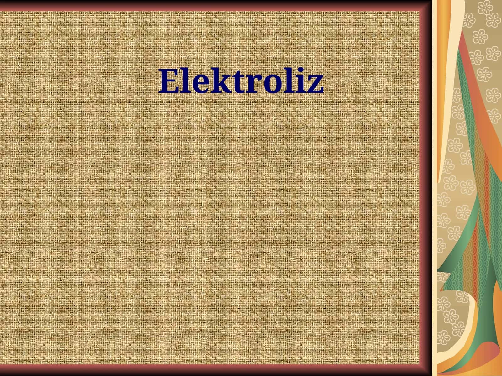 Elektroliz 1