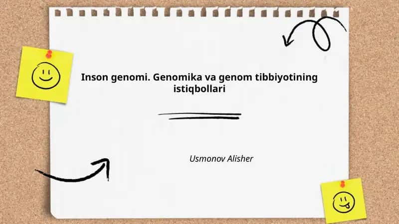 Inson genomi. Genomika va genom tibbiyotining istiqbollari 1