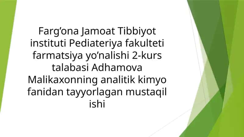 Miskationning organizmdagi ahamiyati 1