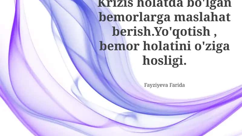 Inqirozdagi Bemorlarga Maslahat Berish 1