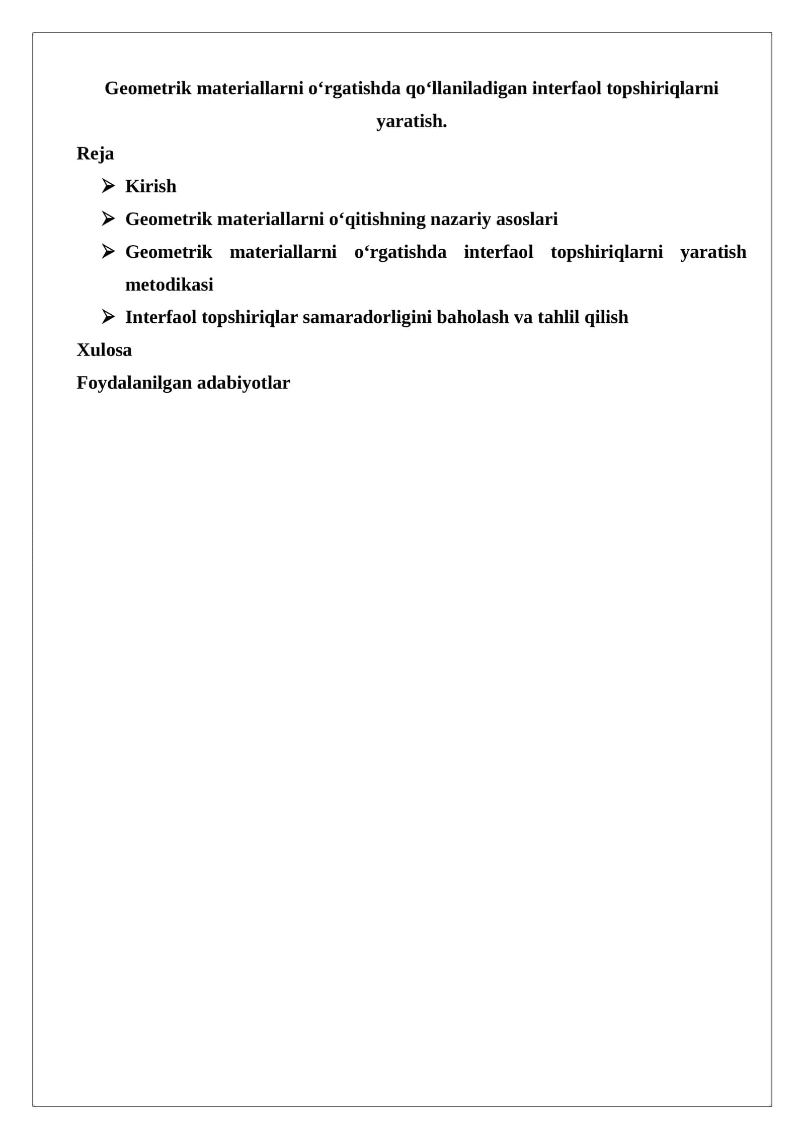 Geometrik materiallarni o‘rgatishda interfaol topshiriqlarni yaratish 1