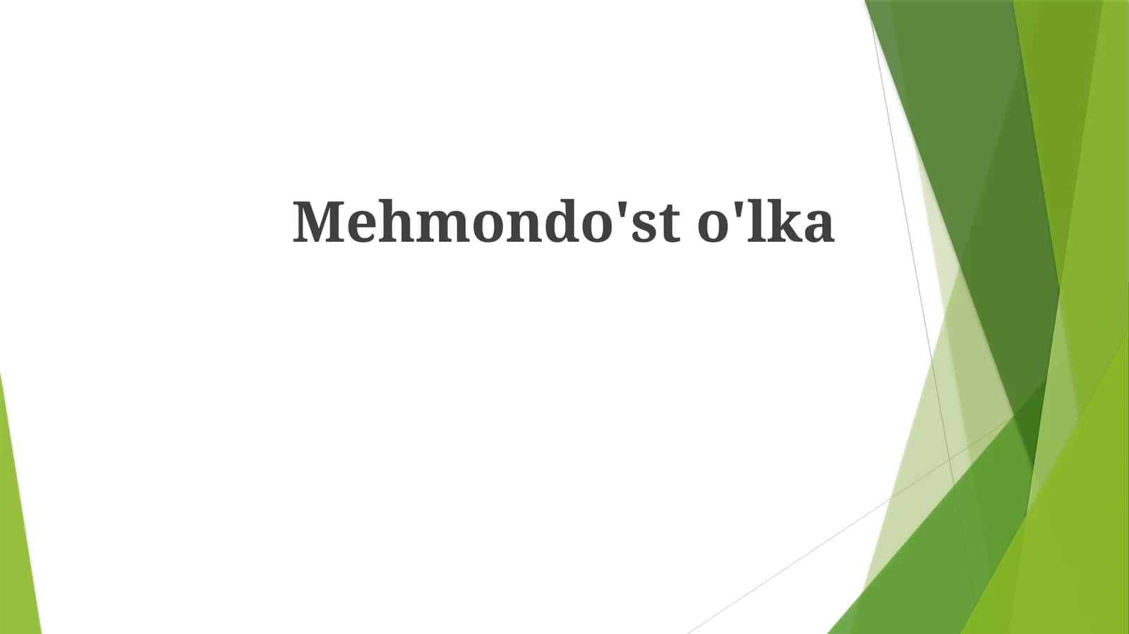 Mehmondo'sto'lka 1
