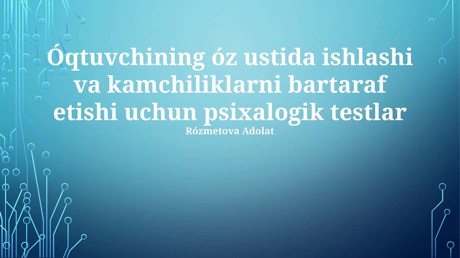 Psixologik testlar 1