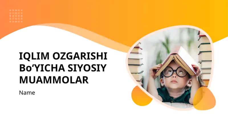 IQLIM OZGARISHI BoʻYICHA SIYOSIY MUAMMOLAR 1