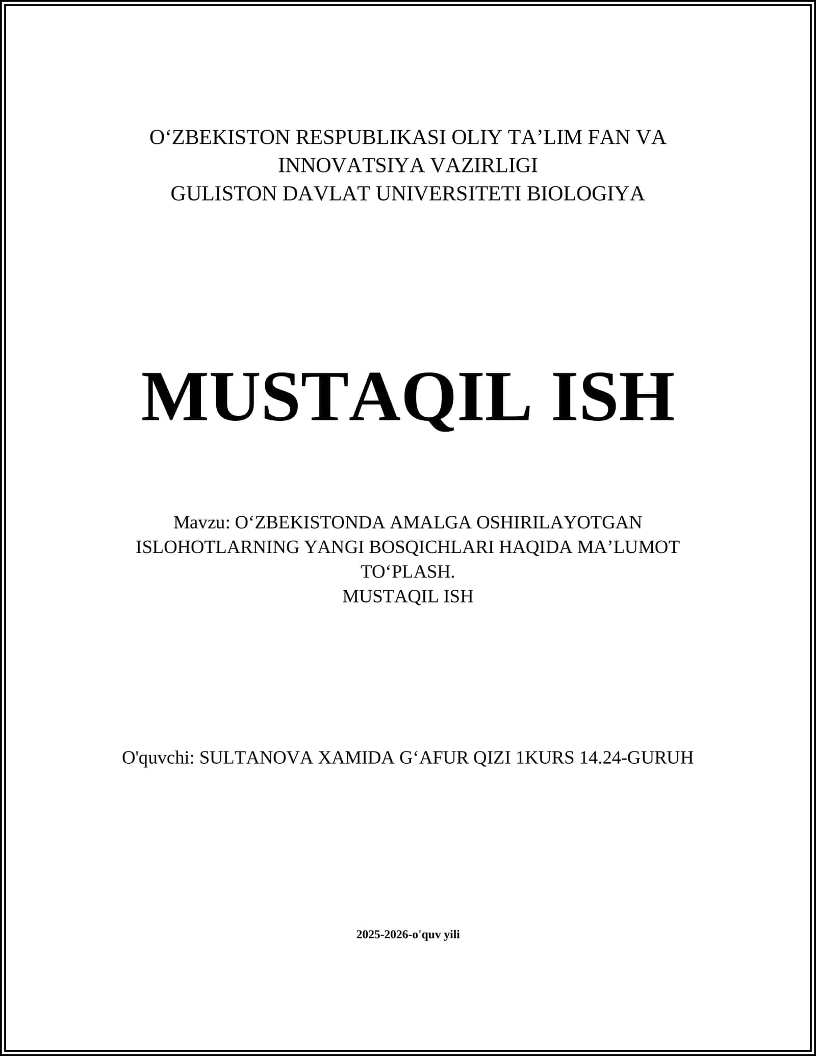 O‘zbekistonda iqtisodiy islohotlarning yangi bosqichlari 1