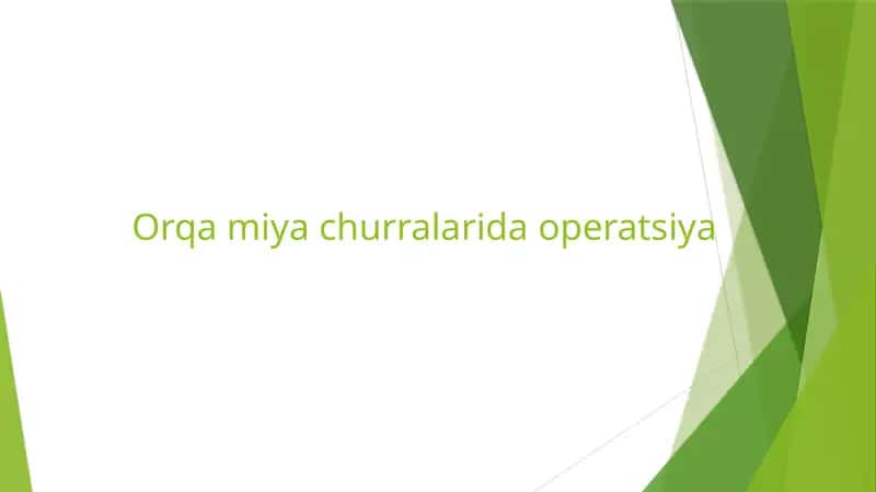 Orqamiyachurralarida operatsiya 1