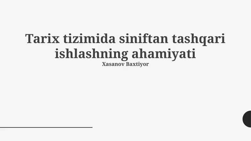 Qo'shimcha mashg'ulotlar 1