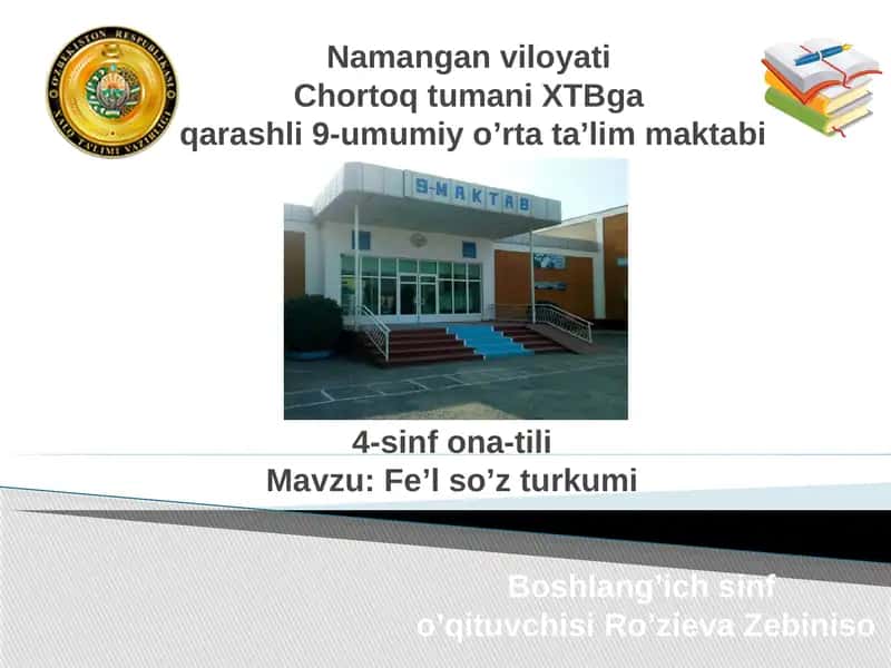 Fe'l so'z turkumi 1