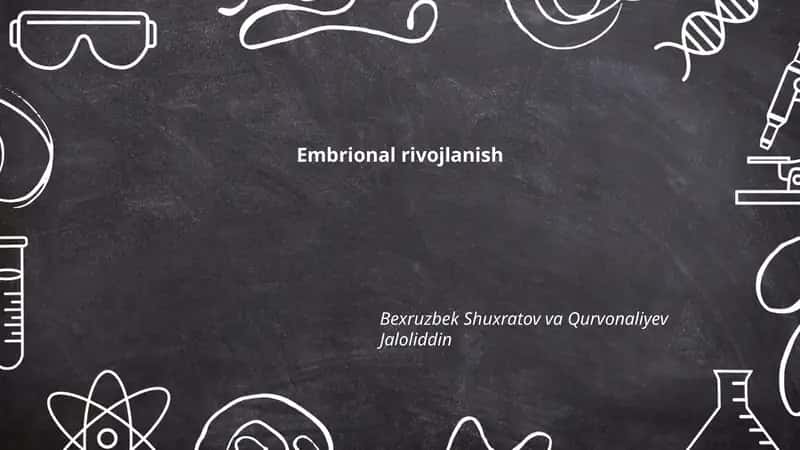 Embrional rivojlanish 1