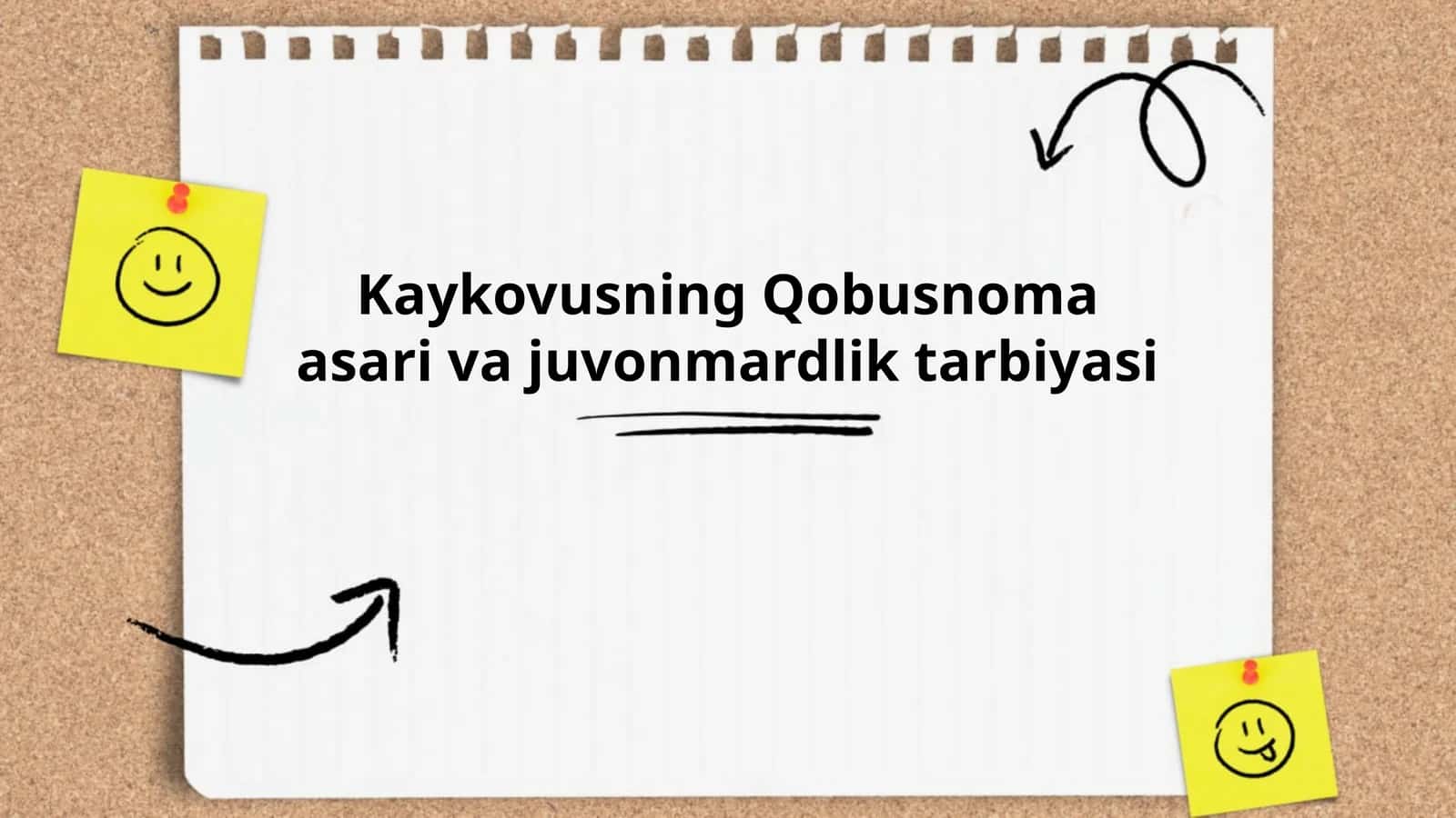 Kaykovusning "Qobusnoma" asari va juvonmardlik tarbiyasi 1