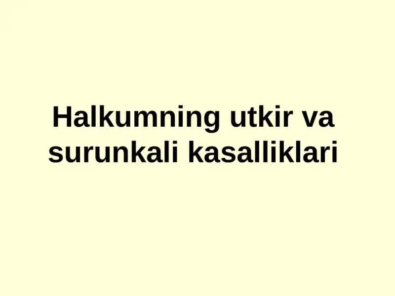 Halqumning utkirva surunkalik asalliklari 1
