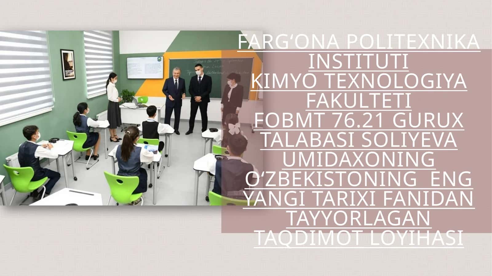 TA'LIM TIZIMINI RIVOJLANTIRISH SOHASIDAGI ISLOHOTLAR 1