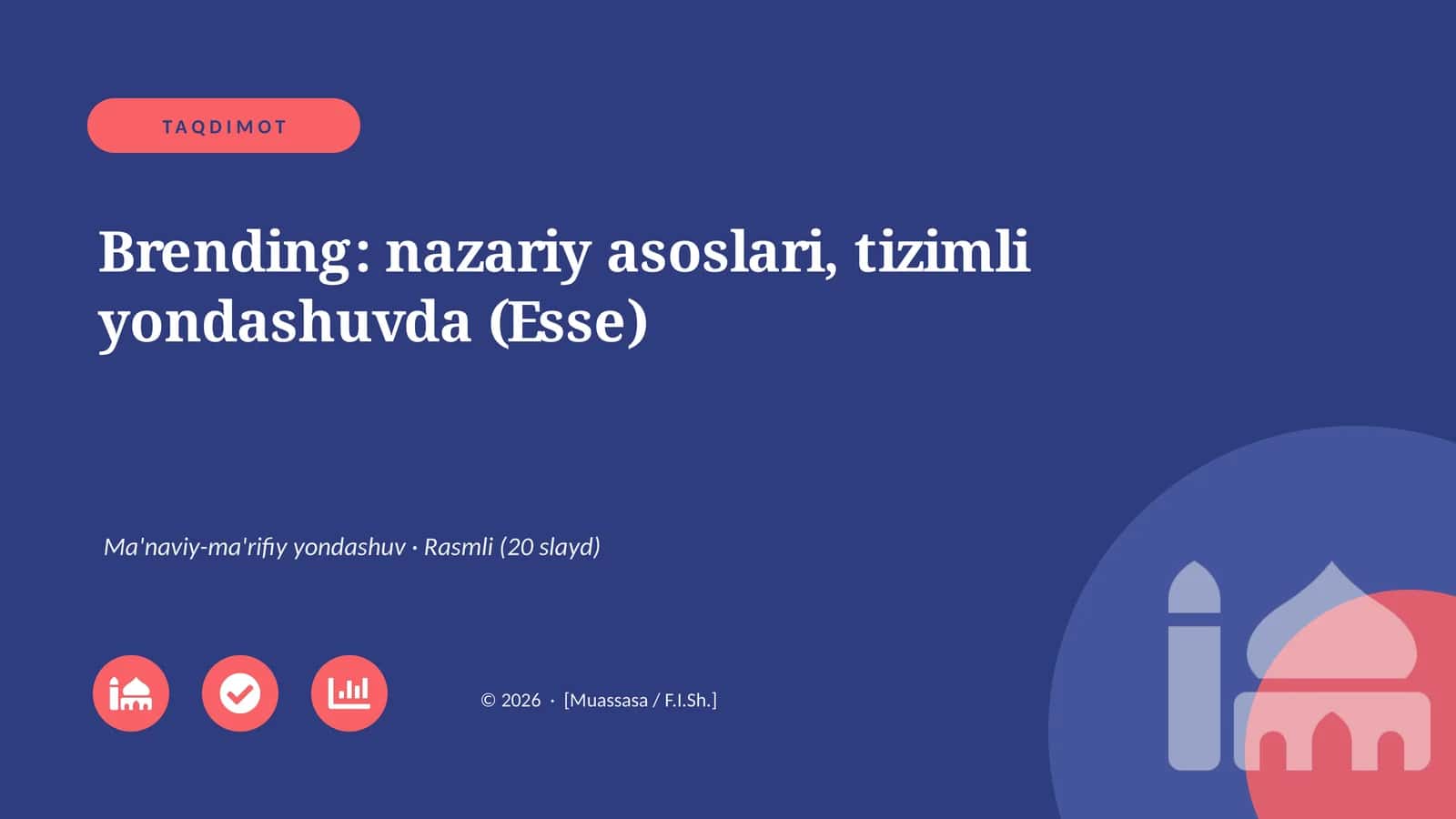 Brending: nazariy asoslari, tizimli yondashuvda (Esse) 1