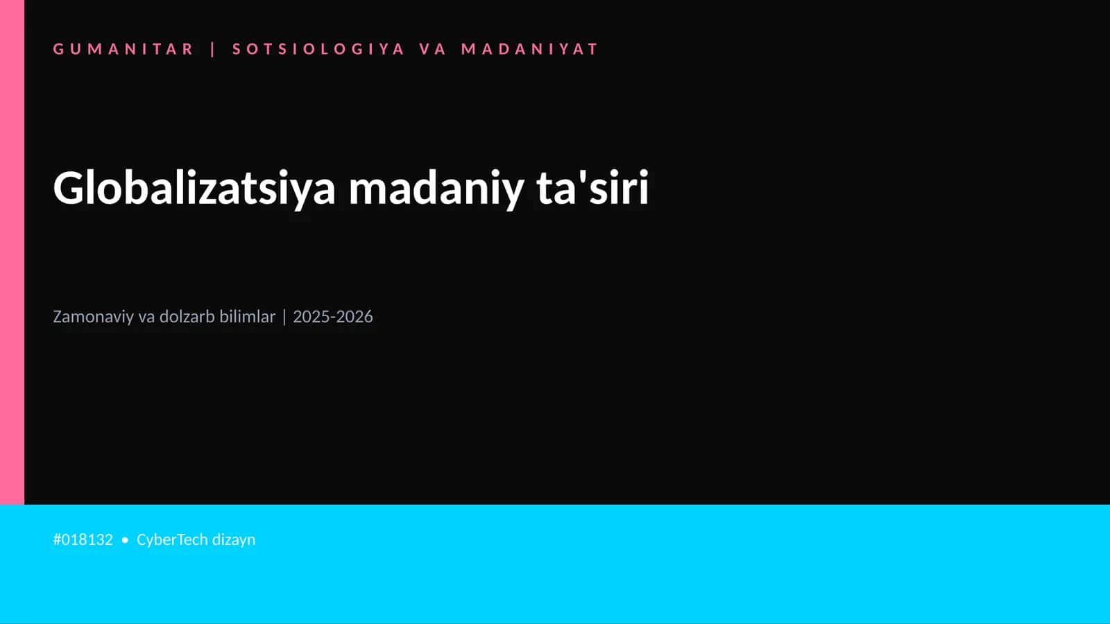 Globalizatsiya madaniy ta'siri 1