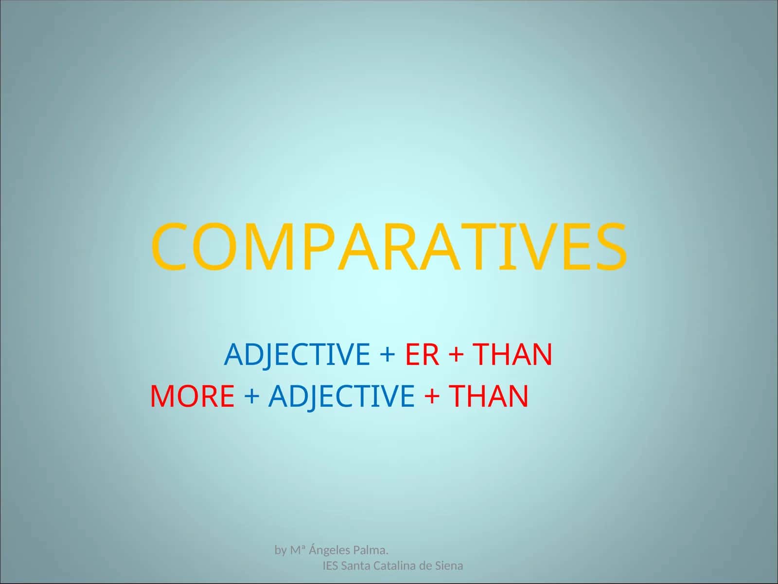 COMPARATIVES 1