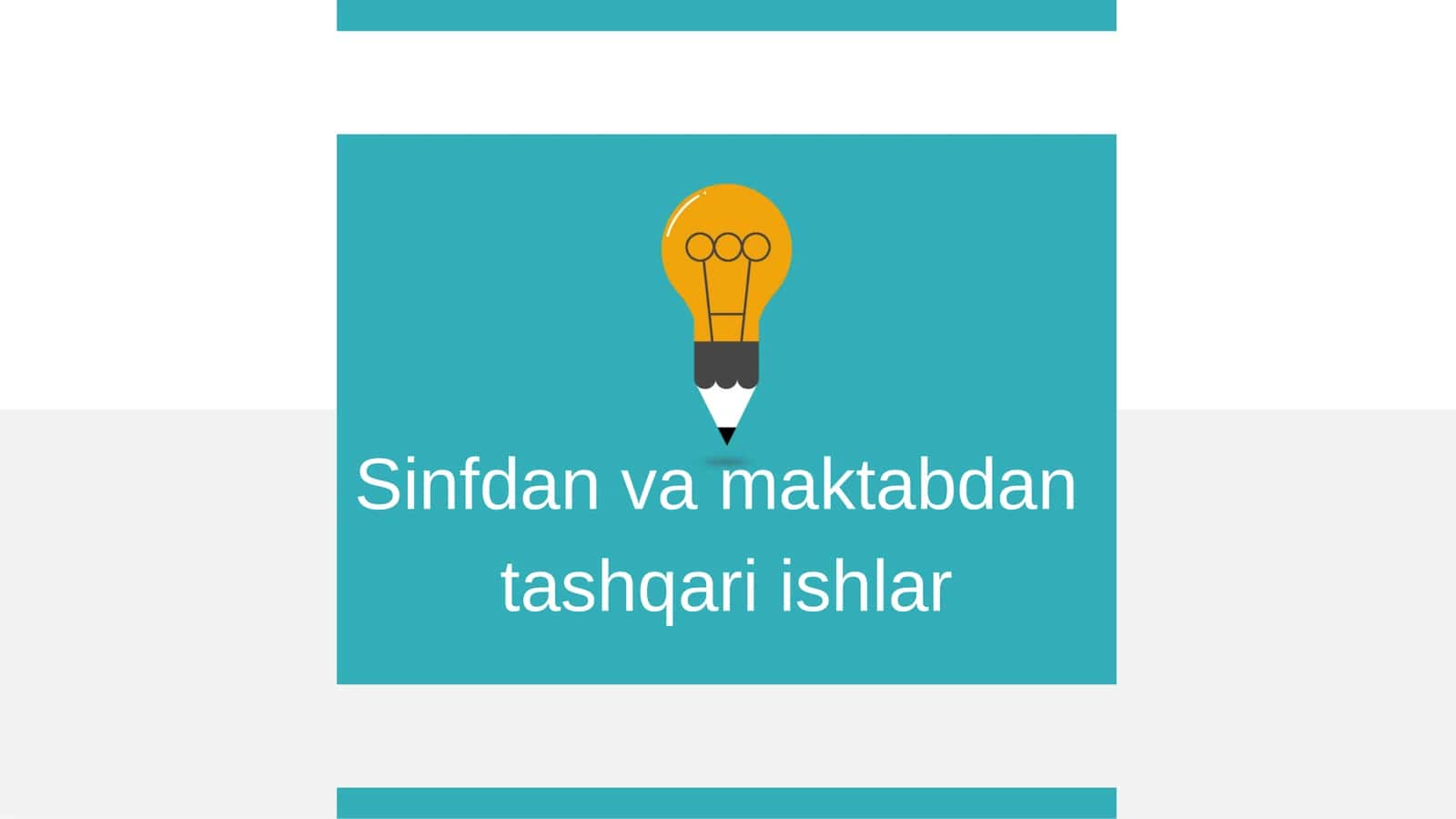 Maktabdan tashqari ishlar 1