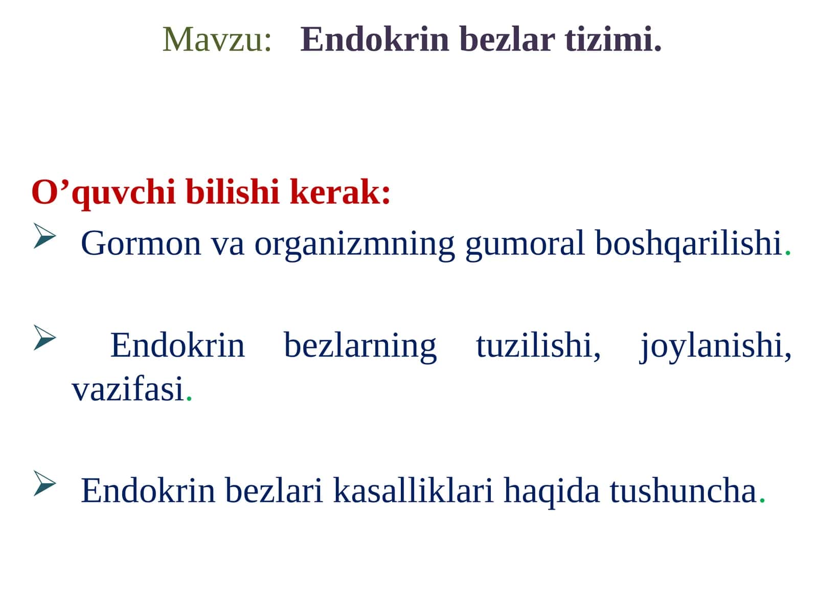 Endokrinbezlartizimi 1