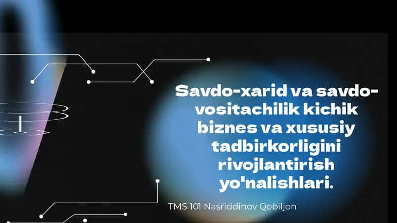 TMS 101 Nasriddinov Qobiljon 1