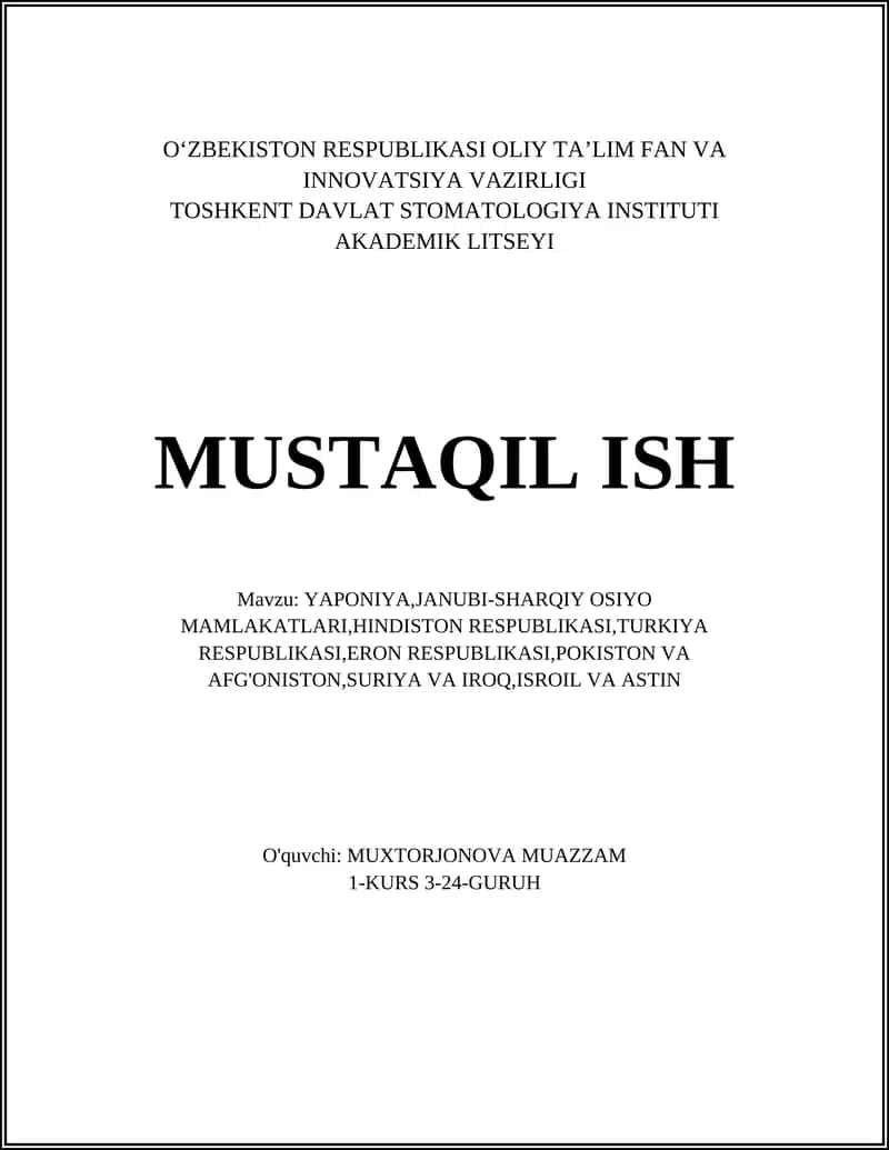 Yaponiya va uning iqtisodiy o'sishi 1