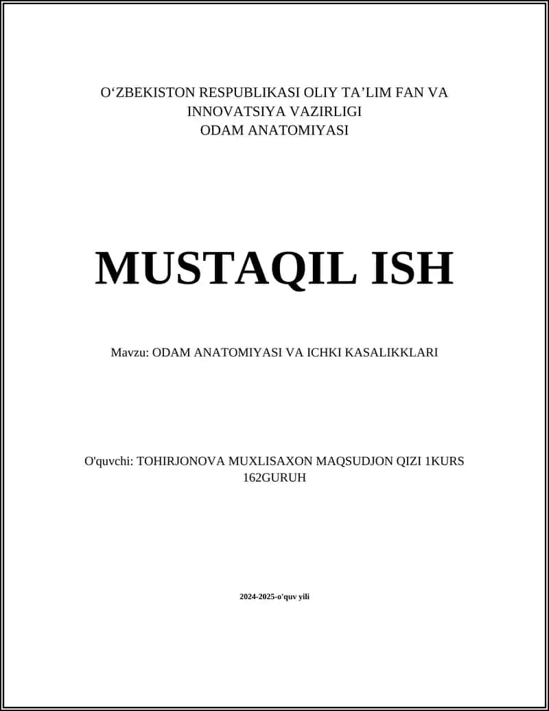 ODAM ANATOMIYASI 1