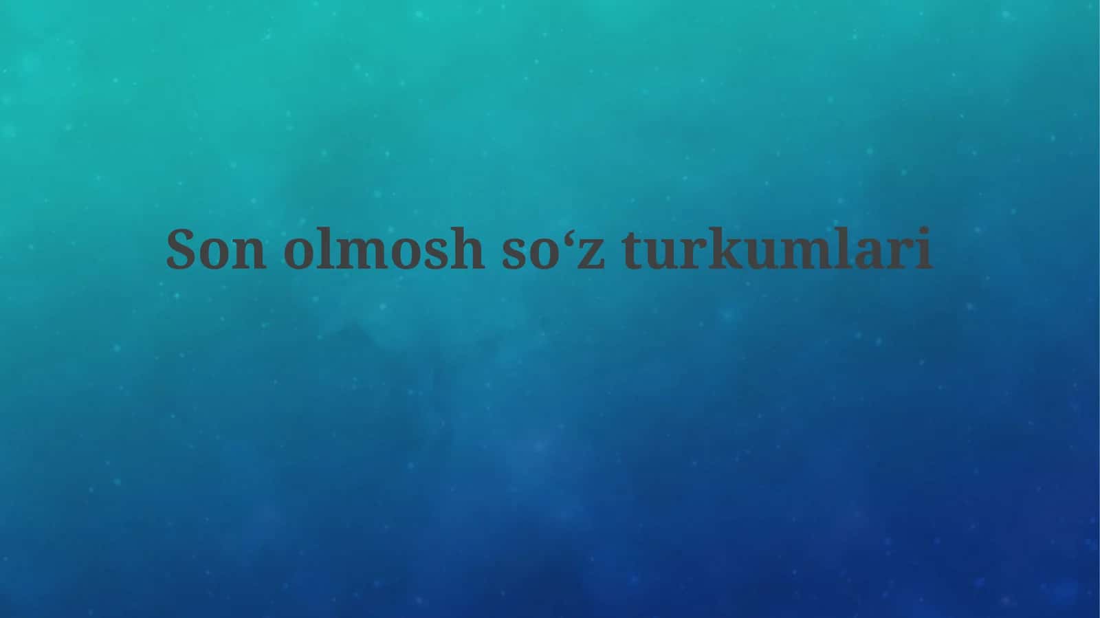Olmosh: Ta'rif, Turlari va Xususiyatlari 1