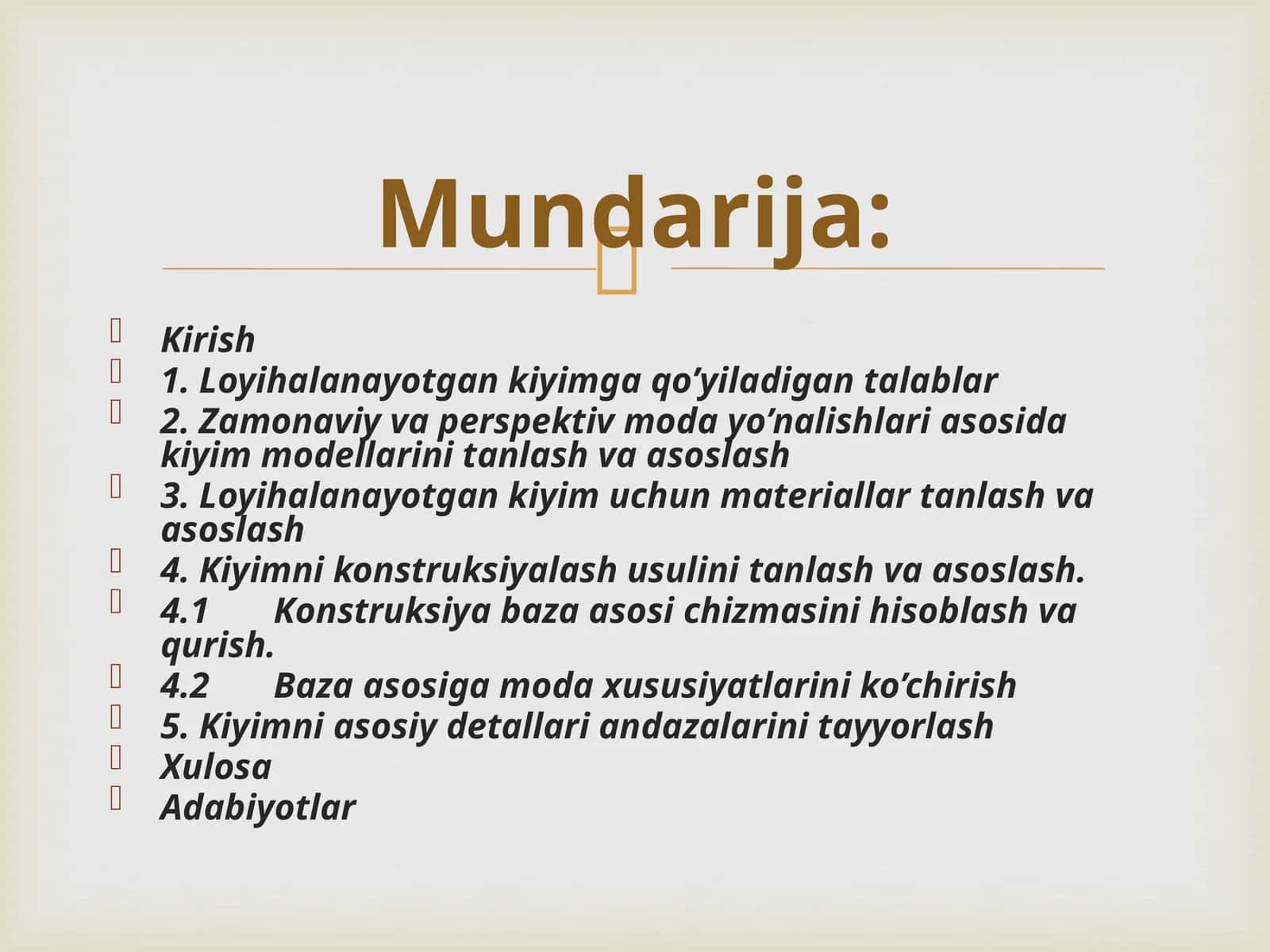 Tikuvchilik sanoatida ishlab-chiqarish salohiyati 1