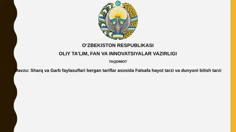 Falsafa: Hayot Tarzi va Bilim Manbai 1