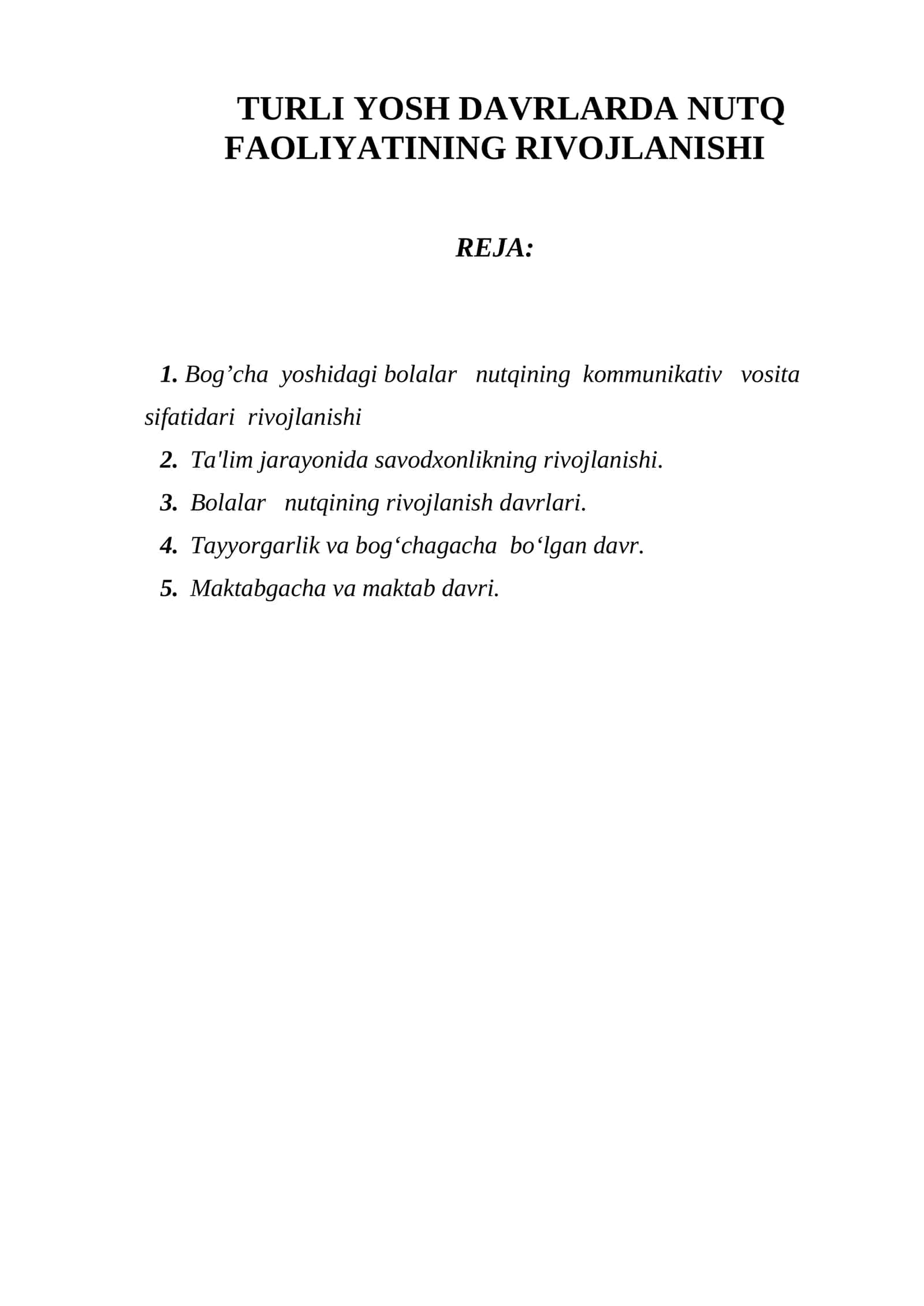 Bog’cha yoshidagi bolalar nutqini rivojlantirish 1