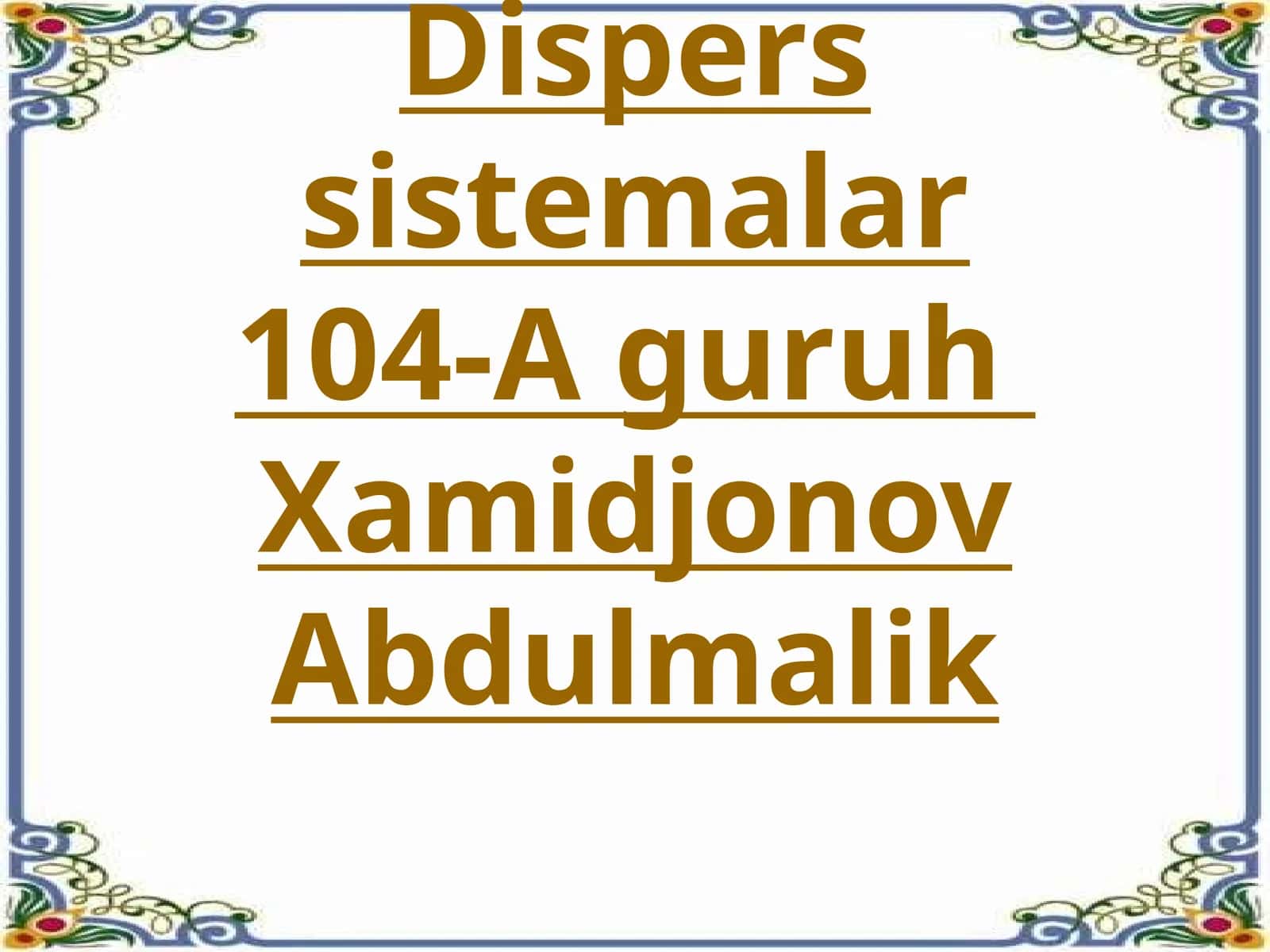 Dispers sistemalar 1