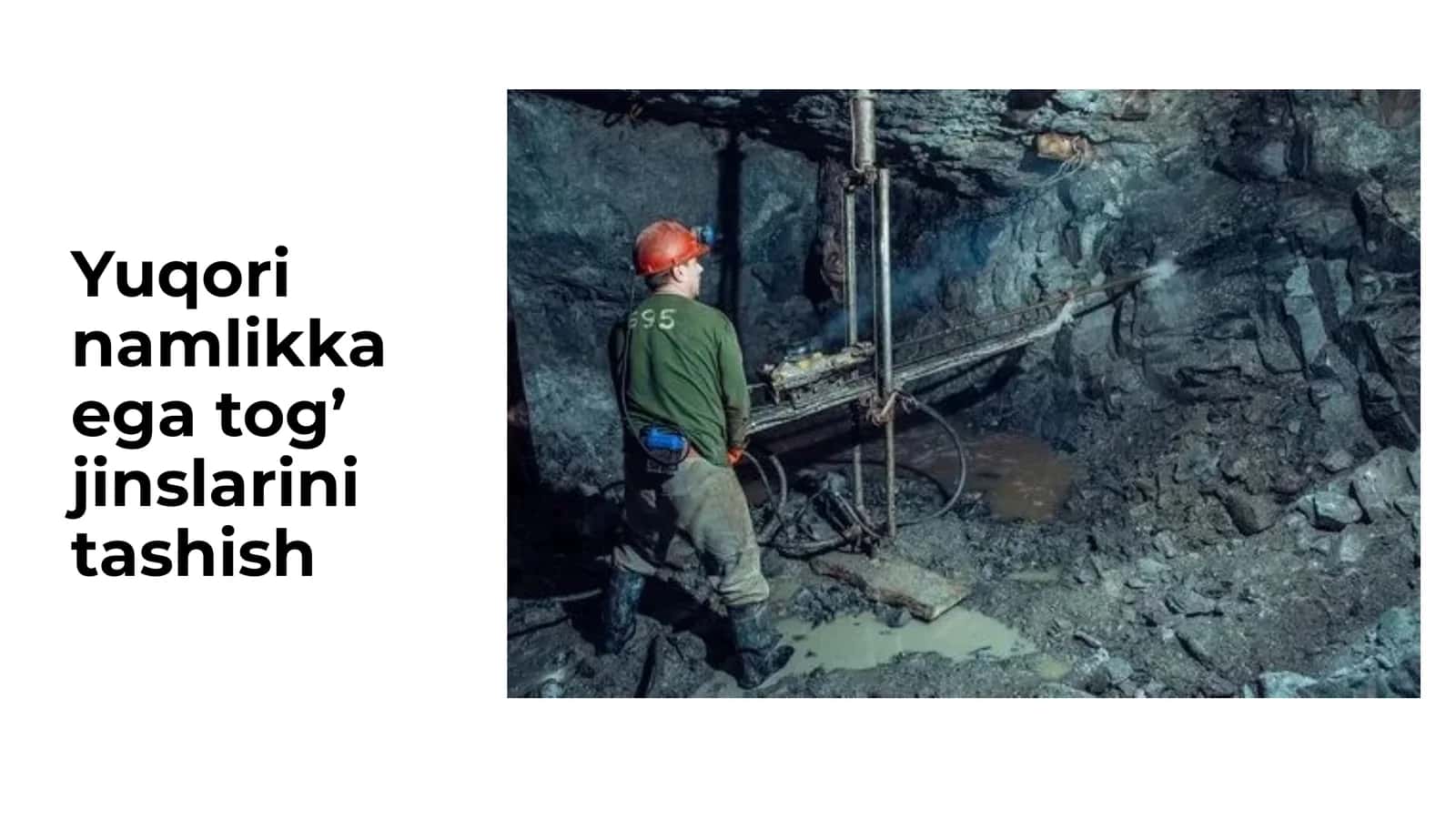 Yuqori namlikka ega tog’ jinslarini tashish 1