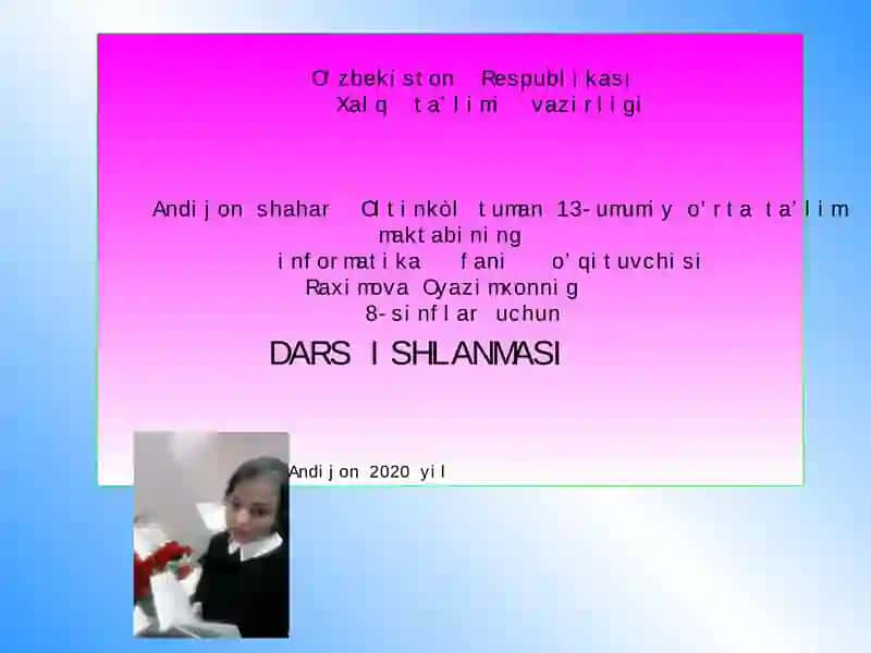 DIOGRAMMA VAGRAFIKLARNI XOSIL QILISH
