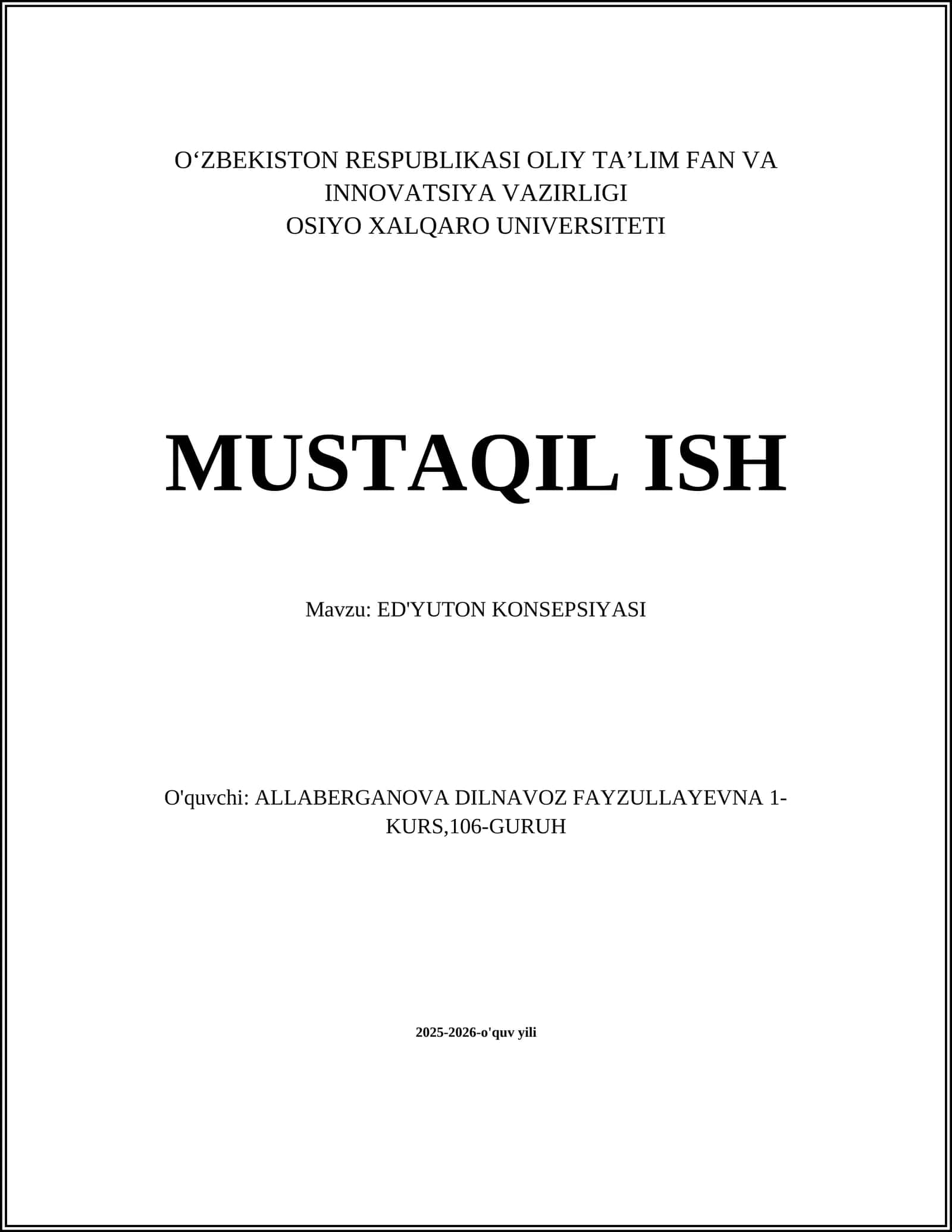 ED'YUTON KONSEPSIYASI 1