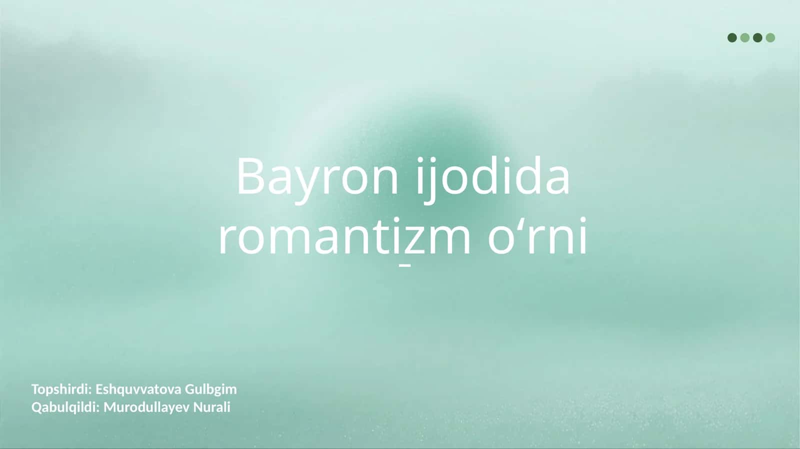 Oila psixologiyasi predmeti 1